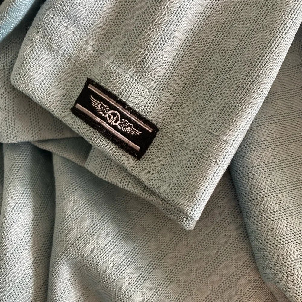 Straight Down Polo Shirt Mens Large Green‎ Stretch Lightweight Golf Casual Top